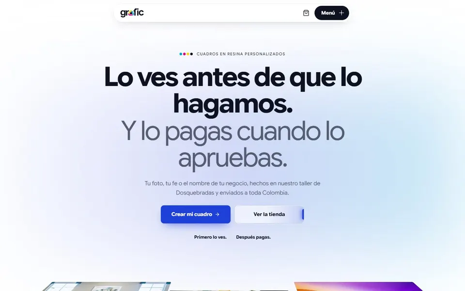 Página de inicio de Grafic Publicidad